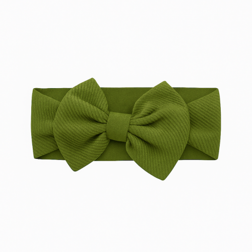 Βρεφική Κορδέλα Λαδί Oil big bow 8192